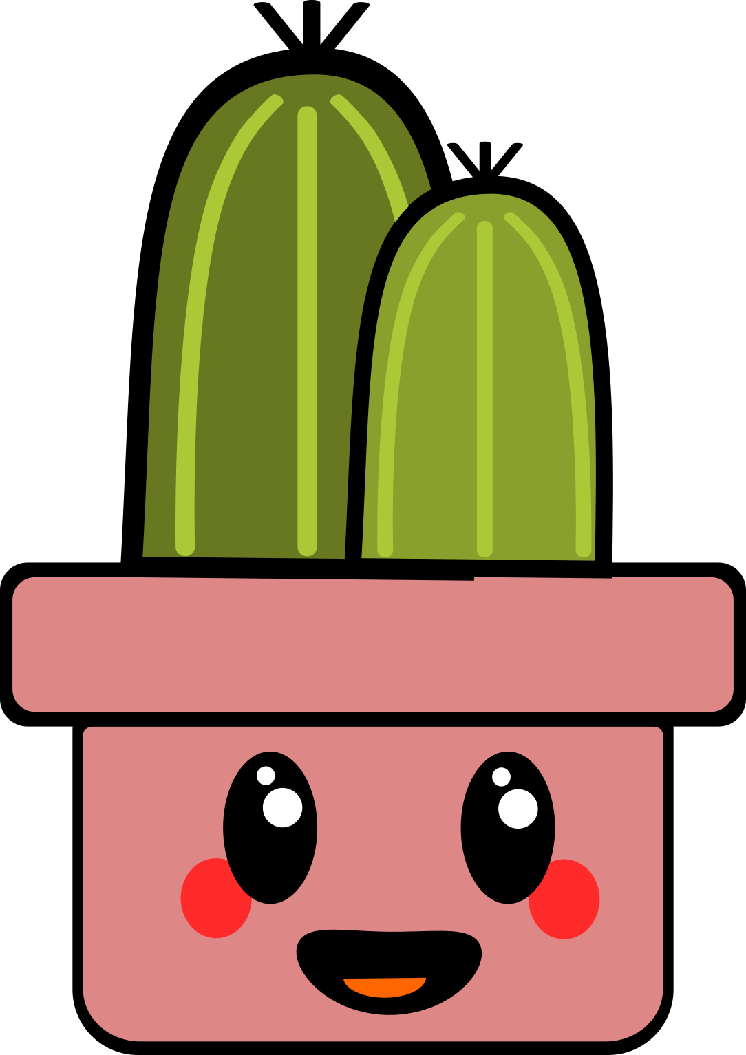 Kawaii Cactus Wallpaper
