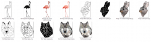 Lees meer over het artikel Geometrisch Figuren! Een Wolf, Flamingo en Konijn!