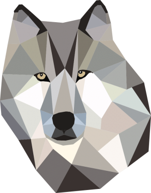 Geometrisch Wolf