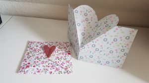 Hearts box, card and Envelope